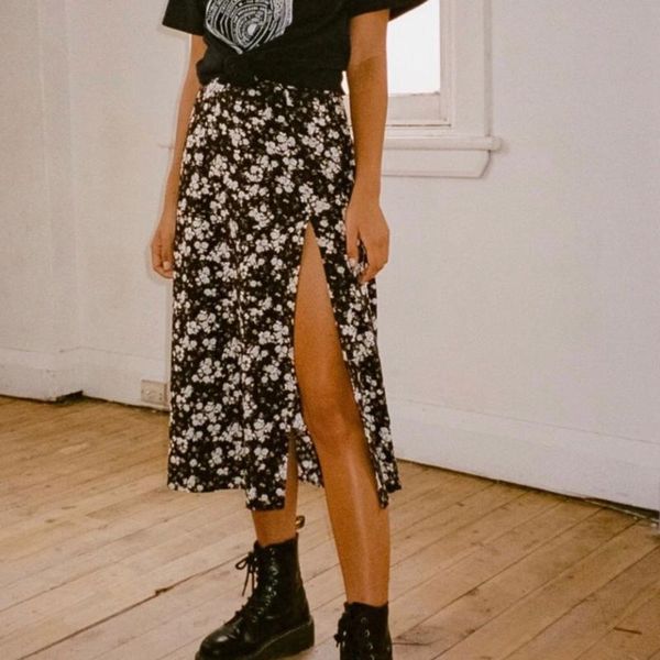 skirts harajuku leopard women flower casual print high waist elastic slit long skirt fashion korean style clothes femme30, Black
skirts harajuku leopard women flower casual print high waist elastic slit long skirt fashion korean style clothes femme30, Black