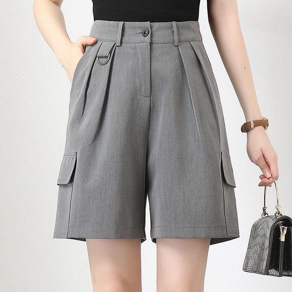 women's shorts suit women loose 2021 summer straight trousers high waist pants korean wide-leg tooling short solid color k703, White;black
women's shorts suit women loose 2021 summer straight trousers high waist pants korean wide-leg tooling short solid color k703, White;black