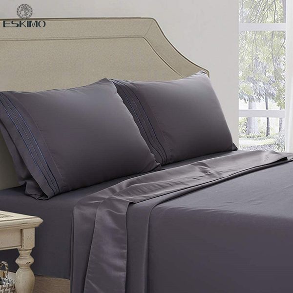eskimo 4pcs queen comforter bedding set extra soft silky smooth microfiber l sheets breathable wrinkle quilt pillow cover q1215
eskimo 4pcs queen comforter bedding set extra soft silky smooth microfiber l sheets breathable wrinkle quilt pillow cover q1215