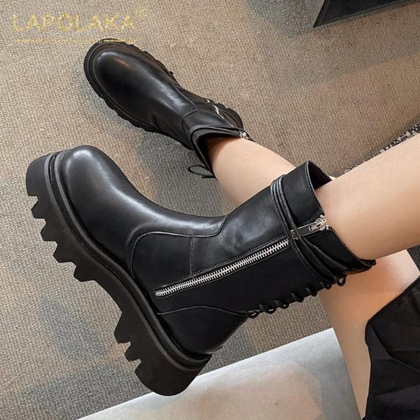 lapolaka 2020 new fashion platform comfortable shoes ladies boots female zip up ins dropship motorcycle boots woman shoes, Black
lapolaka 2020 new fashion platform comfortable shoes ladies boots female zip up ins dropship motorcycle boots woman shoes, Black