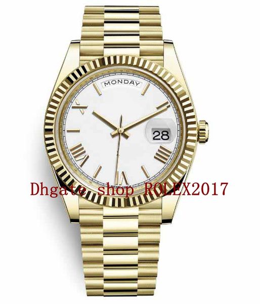 16 styles mens day-date 228238 champagne roman dial 40mm stainless ss316l 18k gold president bracelet mechanical automatic wristwatch, Slivery;brown
16 styles mens day-date 228238 champagne roman dial 40mm stainless ss316l 18k gold president bracelet mechanical automatic wristwatch, Slivery;brown