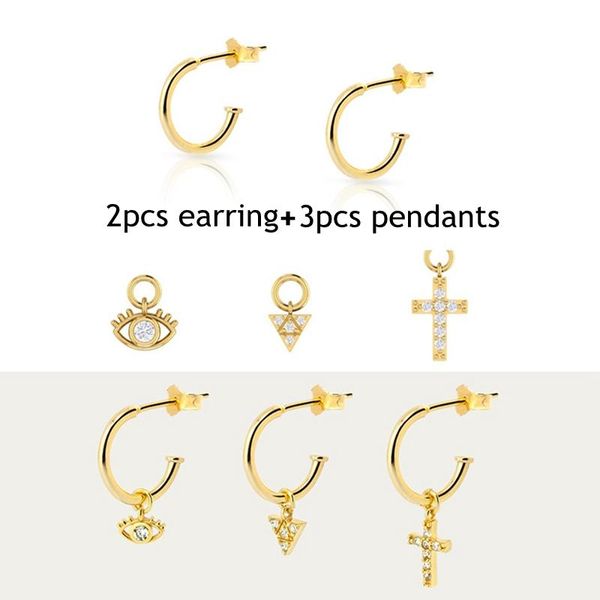 5pcs 925 sterling silver piercing pendients cross eyes shape stud earrings for woman girls anniversary engagement party gift, Golden;silver
5pcs 925 sterling silver piercing pendients cross eyes shape stud earrings for woman girls anniversary engagement party gift, Golden;silver