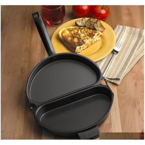 unique design non stick folding omelette cooking hand frying pan stainless iron double side grill pan 28.5 *24cm out jllpar bdesybag
unique design non stick folding omelette cooking hand frying pan stainless iron double side grill pan 28.5 *24cm out jllpar bdesybag