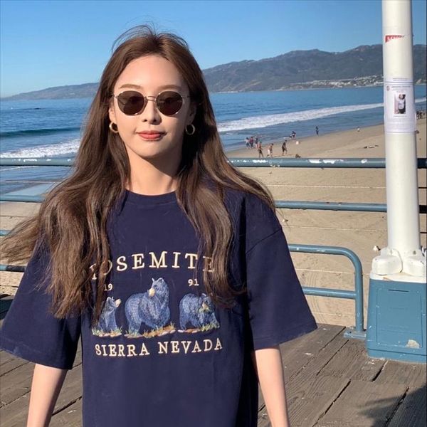 cute bear graphic tees women summer 2020 oversize loose short sleeve t shirt schoolgirl streetwear clothes, White
cute bear graphic tees women summer 2020 oversize loose short sleeve t shirt schoolgirl streetwear clothes, White