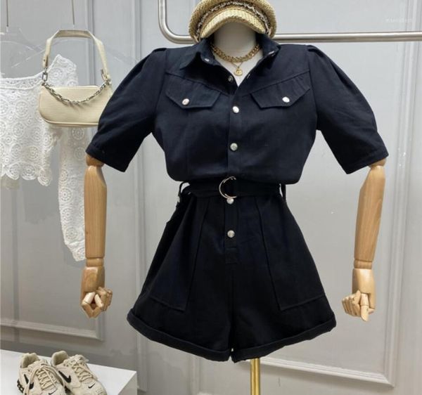 streetwear solid color pockets jumpsuit women 2020 new summer retro short sleeve loose playsuit rompers female wide leg shorts1, Black;white 
streetwear solid color pockets jumpsuit women 2020 new summer retro short sleeve loose playsuit rompers female wide leg shorts1, Black;white