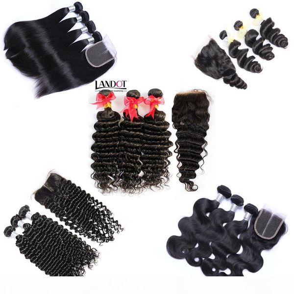 mongolian virgin hair weave 3 bundles with lace closures unprocessed remy human hair body wave straight loose deep kinky curly hair, Black
mongolian virgin hair weave 3 bundles with lace closures unprocessed remy human hair body wave straight loose deep kinky curly hair, Black
