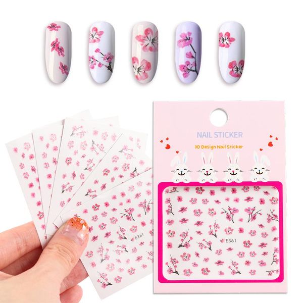 1pack fashion diy beauty flower pattern design pink plum blossom 3d nail stickers manicure nail art transfer decals decoration, Black
1pack fashion diy beauty flower pattern design pink plum blossom 3d nail stickers manicure nail art transfer decals decoration, Black
