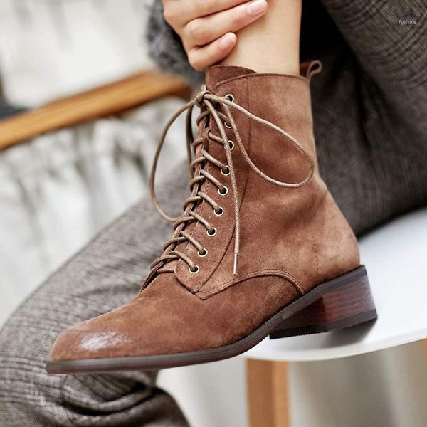 bottes femme 2020 new winter shoes women's ankle boots genuine leather lace up elegant retro motorcycle boots zapatos mujer1, Black
bottes femme 2020 new winter shoes women's ankle boots genuine leather lace up elegant retro motorcycle boots zapatos mujer1, Black