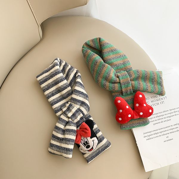 color matching stripe children's bib autumn winter knitted warm scarf cartoon cute bow fashion boys and girls neck cover, Blue;gray
color matching stripe children's bib autumn winter knitted warm scarf cartoon cute bow fashion boys and girls neck cover, Blue;gray
