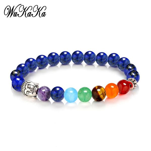 beaded, strands fashion chakra 7 colorful beaded bracelets for women yoga armbanden nature stone jewelry bracelet seven, Black
beaded, strands fashion chakra 7 colorful beaded bracelets for women yoga armbanden nature stone jewelry bracelet seven, Black