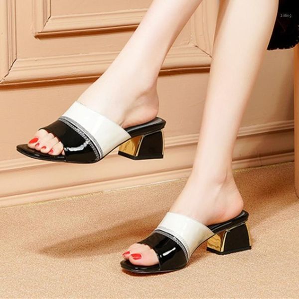 slippers genuine leather high heel shoes fashion summer women flip flops slides ladies girls heels1, Black
slippers genuine leather high heel shoes fashion summer women flip flops slides ladies girls heels1, Black