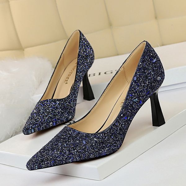 2021 new european and american-style fashion sequins shallow-mouth pointed high-heeled wedding shoes jqz7, Black
2021 new european and american-style fashion sequins shallow-mouth pointed high-heeled wedding shoes jqz7, Black