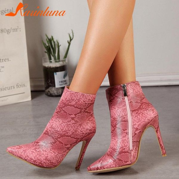 karin snake print 2020 new thin high heels ankle boots fashion pointed toe zipper autumn women shoes, Black
karin snake print 2020 new thin high heels ankle boots fashion pointed toe zipper autumn women shoes, Black