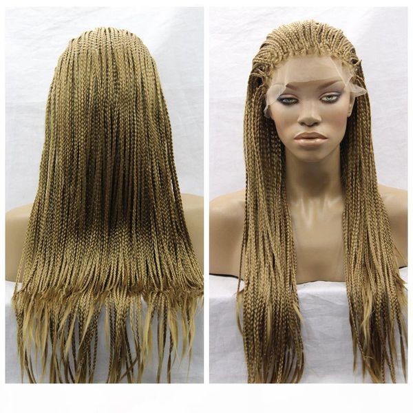 26inch long blonde box braided lace front wigs heat resistant braiding kanekalon hair synthetic lace front wig braided wigs for black woman
26inch long blonde box braided lace front wigs heat resistant braiding kanekalon hair synthetic lace front wig braided wigs for black woman