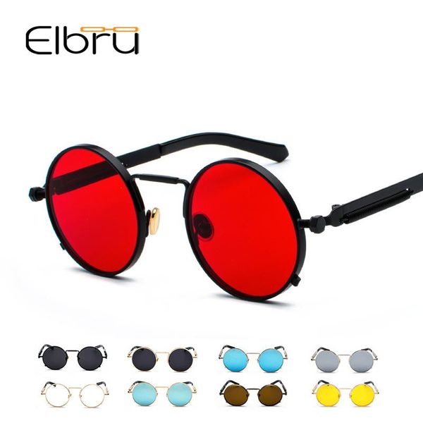 sunglasses elbru retro vintage men clear red lens steampunk style round sun glasses women gold silver metal frame oculos uv400, White;black
sunglasses elbru retro vintage men clear red lens steampunk style round sun glasses women gold silver metal frame oculos uv400, White;black