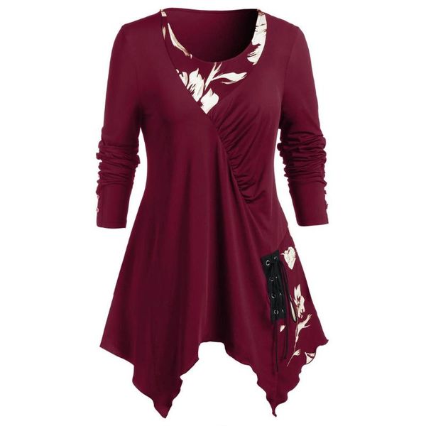 women's blouses & shirts fall vintage and blouse women plus size o-neck long sleeve floral print button bandage gotic tunic women#g8, White
women's blouses & shirts fall vintage and blouse women plus size o-neck long sleeve floral print button bandage gotic tunic women#g8, White