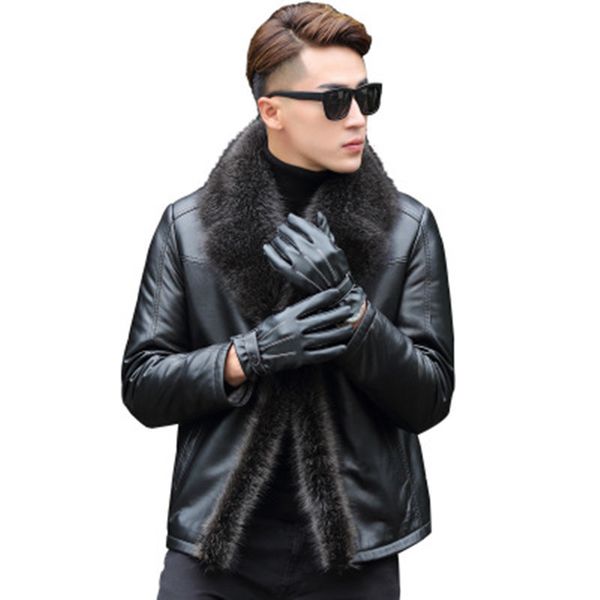 2020 winter new men raccoon-skinned leather jacket genuine fur coats thicken animal collar more size5xl v3z3, Black
2020 winter new men raccoon-skinned leather jacket genuine fur coats thicken animal collar more size5xl v3z3, Black