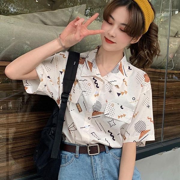 summer casual loose blouses print short-sleeve shits women blouses turn-down collar fashion shirt1, White
summer casual loose blouses print short-sleeve shits women blouses turn-down collar fashion shirt1, White