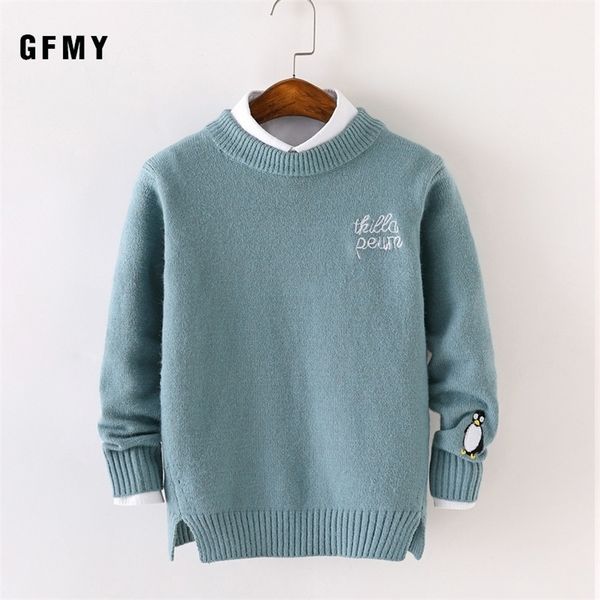 gfmy autumn winter fashion o-collar embroidered penguin sweater for boys warm wool 5-14 year coat kids sweaters 201109, Blue
gfmy autumn winter fashion o-collar embroidered penguin sweater for boys warm wool 5-14 year coat kids sweaters 201109, Blue