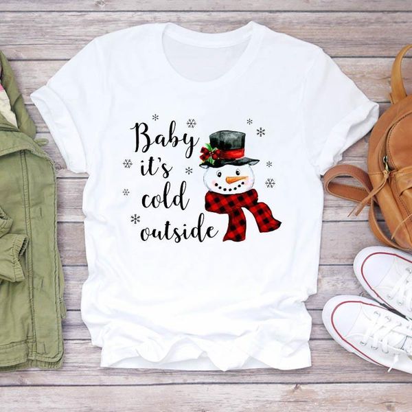 women cartoon plaid snowman snowflake trend merry christmas print tshirts clothes graphic female t shirt ladies tee t-shirt, White
women cartoon plaid snowman snowflake trend merry christmas print tshirts clothes graphic female t shirt ladies tee t-shirt, White