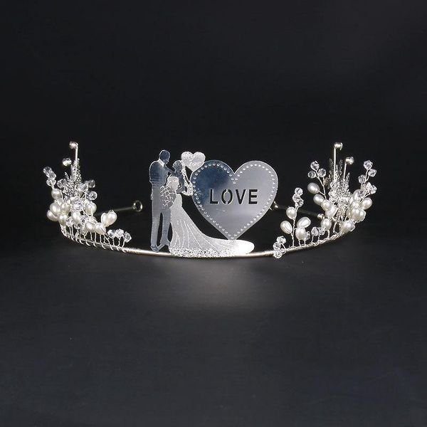 unique bridal crown love sweetheart hair band wedding souvenir pearl beaded crystal accessories bride & groom hand made jewelry, Golden;silver
unique bridal crown love sweetheart hair band wedding souvenir pearl beaded crystal accessories bride & groom hand made jewelry, Golden;silver