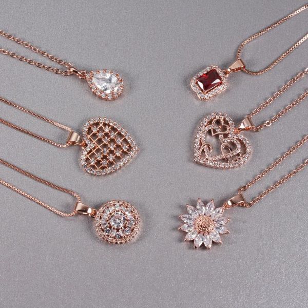 pendant necklaces women necklace rose gold color fashion charm heart-shaped zircon jewelry banquet wedding birthday gift for girlfriend, Silver
pendant necklaces women necklace rose gold color fashion charm heart-shaped zircon jewelry banquet wedding birthday gift for girlfriend, Silver