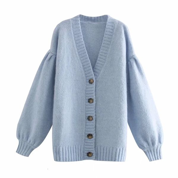 2021 new blue oversized knitted cardigan sweater women autumn winter fashion ribbed v neck long puff sleeve cute cardigans b0dw, White;black
2021 new blue oversized knitted cardigan sweater women autumn winter fashion ribbed v neck long puff sleeve cute cardigans b0dw, White;black