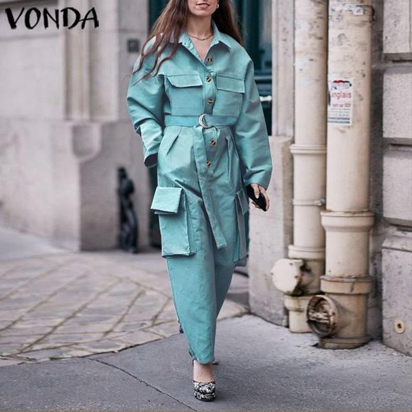 rompers women jumpsuits casual long sleeve solid with pockets overalls vonda ladies lapel pantalones loose elegant playsuits, Black;white
rompers women jumpsuits casual long sleeve solid with pockets overalls vonda ladies lapel pantalones loose elegant playsuits, Black;white