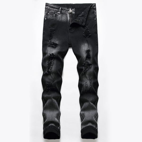 new mens jeans distressed ripped biker jeans slim fit motorcycle biker denim jeans fashion stylist pants, Blue
new mens jeans distressed ripped biker jeans slim fit motorcycle biker denim jeans fashion stylist pants, Blue