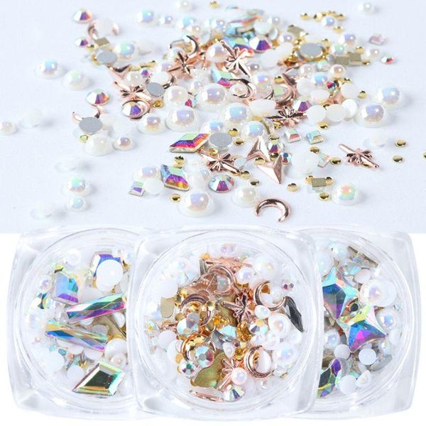 multi shapes ab holographic rhinestones imitation pearl beads jewelry nail art 3d jewelry decals decorations flat back gems set, Silver;gold
multi shapes ab holographic rhinestones imitation pearl beads jewelry nail art 3d jewelry decals decorations flat back gems set, Silver;gold