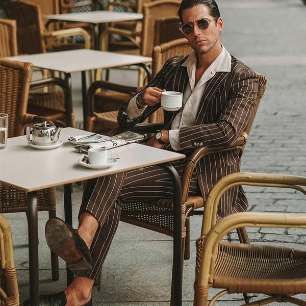 winter coffee pinstriped mens suits 2 pieces groom man pants suit business wedding blazer (jacket+pants), Black;gray
winter coffee pinstriped mens suits 2 pieces groom man pants suit business wedding blazer (jacket+pants), Black;gray
