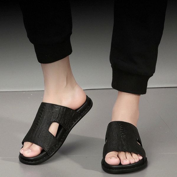 summer men slippers casual genuine leather shoes men slip-on beach slippers summer flip flop slippers men chancletas hombre #fn74, Black
summer men slippers casual genuine leather shoes men slip-on beach slippers summer flip flop slippers men chancletas hombre #fn74, Black