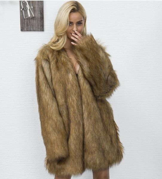 t0825 autumn and winter imitation fur mid-length v-neck jacket women's warm autumn and winter all-match new fur coat, Black
t0825 autumn and winter imitation fur mid-length v-neck jacket women's warm autumn and winter all-match new fur coat, Black