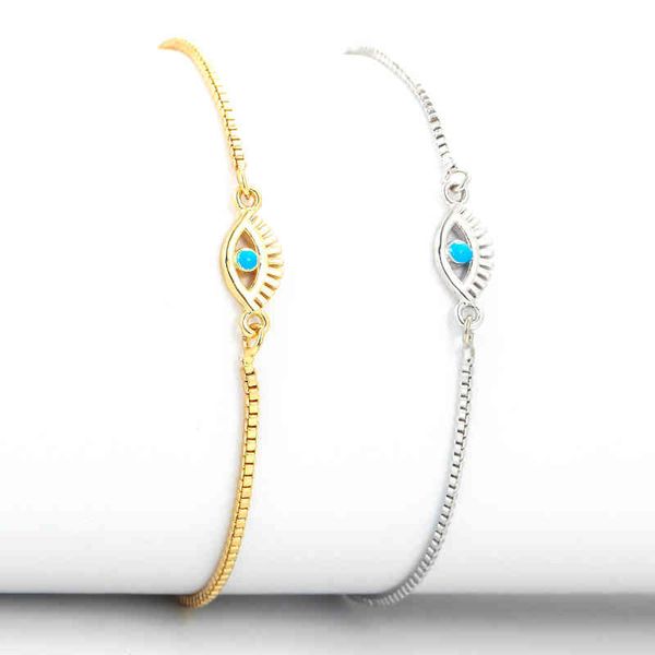 sal fashion jewelry 18k gold plated box chain bracelets micro insert cubic zirconia cz devil eye charm bracelet women, Golden;silver
sal fashion jewelry 18k gold plated box chain bracelets micro insert cubic zirconia cz devil eye charm bracelet women, Golden;silver