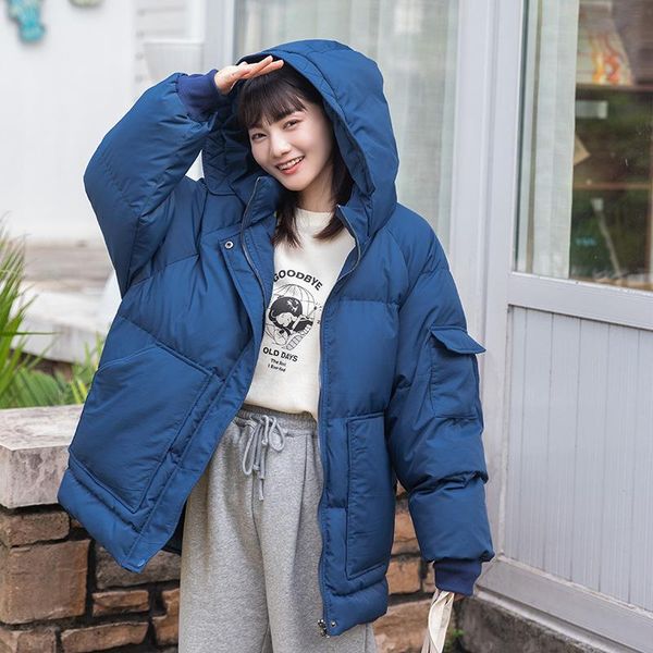 cotton clothes female 2021 new hooded down jacket cotton-padded jacket for female loose winter parkas winter coat women, Black
cotton clothes female 2021 new hooded down jacket cotton-padded jacket for female loose winter parkas winter coat women, Black