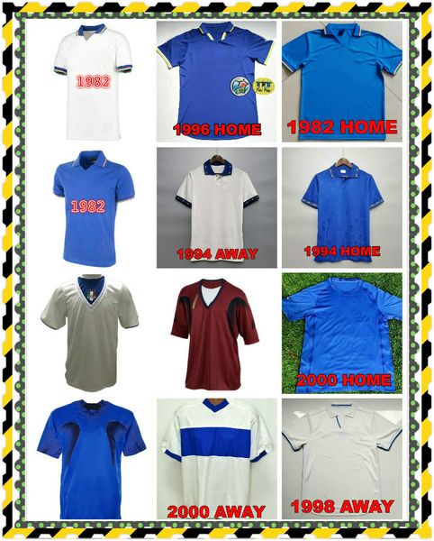 retro 1982 1996 1997 1998 italy soccer jerseys maldini rossitto nesta albertini baggio r. del piero torricelli 96/98 retro football shirt, Black;yellow
retro 1982 1996 1997 1998 italy soccer jerseys maldini rossitto nesta albertini baggio r. del piero torricelli 96/98 retro football shirt, Black;yellow