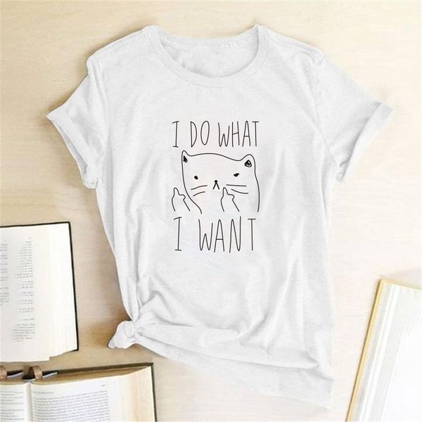 i do what i want cat print funny t-shirt women kitty cute casual cotton women t-shirts harajuku graphic tees women clothes, White
i do what i want cat print funny t-shirt women kitty cute casual cotton women t-shirts harajuku graphic tees women clothes, White