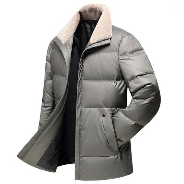 jacket new winter down men's mid-length fashion wool collar down coat young men's warm jacket1, Black
jacket new winter down men's mid-length fashion wool collar down coat young men's warm jacket1, Black
