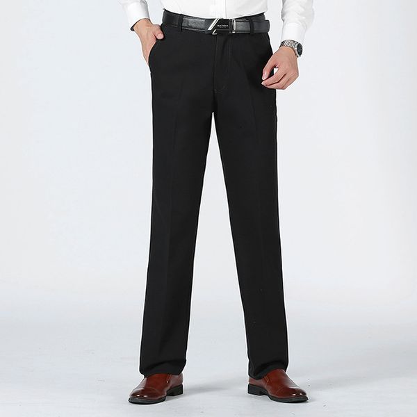 autumn and winter new loose straight business middle aged men's casual fashion pants, Black
autumn and winter new loose straight business middle aged men's casual fashion pants, Black