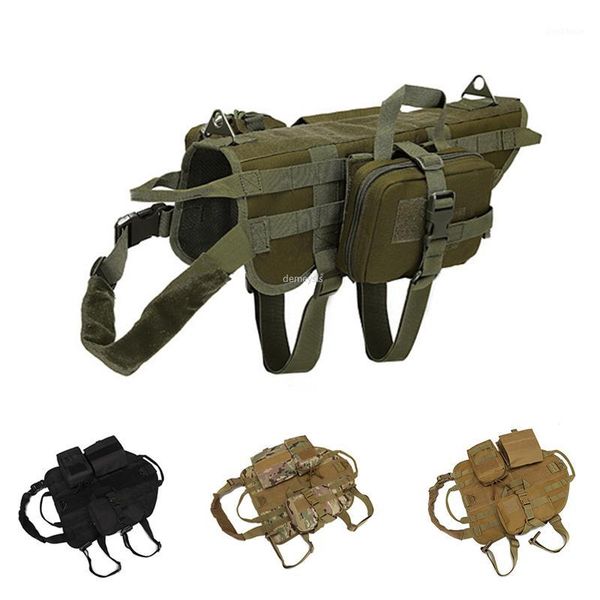 hunting jackets molle dog vest adjustable army tactical training with 4 pouches outdoor service vests harness1, Camo;black
hunting jackets molle dog vest adjustable army tactical training with 4 pouches outdoor service vests harness1, Camo;black
