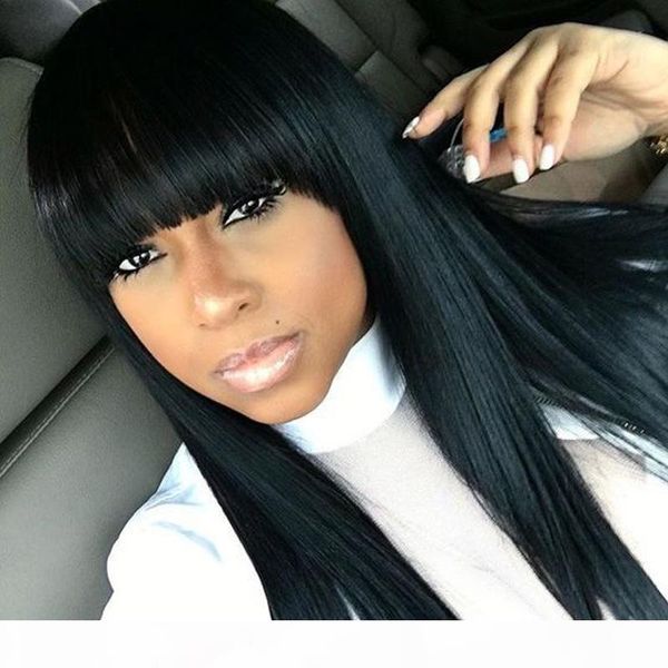 100% real brazilian full lace human hair wigs with bangs glueless lace front wig 150 density full lace wig for black woman, Black;brown
100% real brazilian full lace human hair wigs with bangs glueless lace front wig 150 density full lace wig for black woman, Black;brown