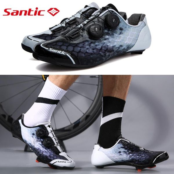 cycling footwear santic men's chinese style road bike shoes rotatable double buckle non-slip breathable wearable carbon fiber sports, Black
cycling footwear santic men's chinese style road bike shoes rotatable double buckle non-slip breathable wearable carbon fiber sports, Black