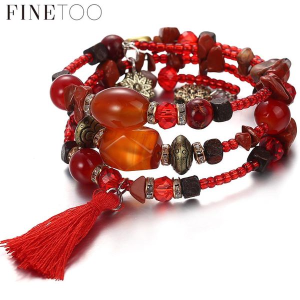 charm bracelets finetoo multilayer beaded red tassel bracelet adjustable open cuff bangles pulseira feminina drop, Golden;silver
charm bracelets finetoo multilayer beaded red tassel bracelet adjustable open cuff bangles pulseira feminina drop, Golden;silver
