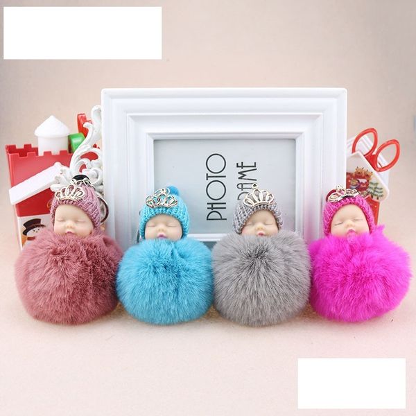 baby keychain new doll cute pompom sleeping rabbit fur ball chain car keyring women key holder bag pendant charm acc, Silver
baby keychain new doll cute pompom sleeping rabbit fur ball chain car keyring women key holder bag pendant charm acc, Silver