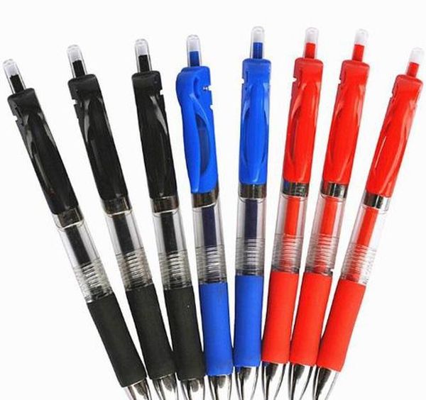 0.5mm Press Gel Pen Red/blue/black Ink Nose Pen Replace Ink Office School Stat Wmtkfx Bdesybag