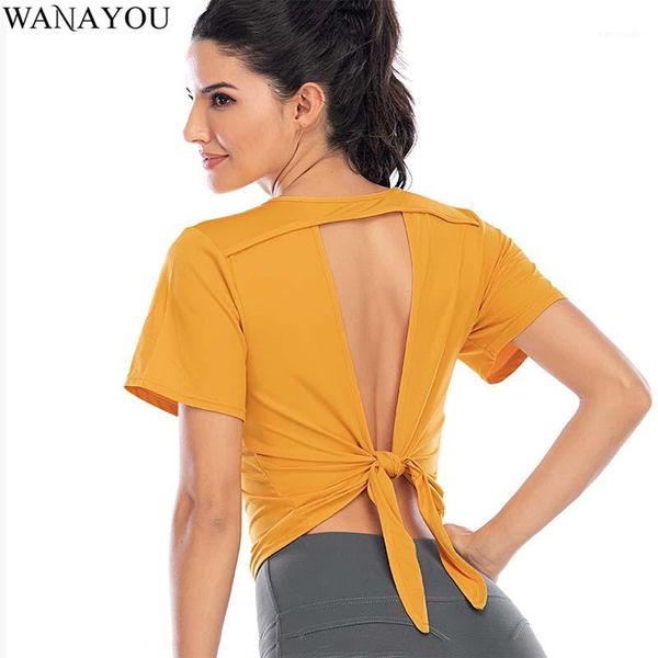 yoga outfits wanayou backless drawstring shirts,quick dry breathable dance gym women,elastic short sleeve running workout, White;red
yoga outfits wanayou backless drawstring shirts,quick dry breathable dance gym women,elastic short sleeve running workout, White;red