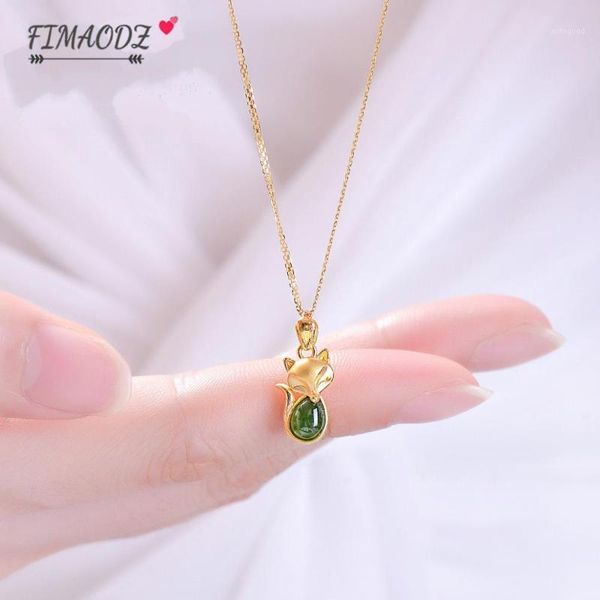 pendant necklaces fimaodz trendy necklace green gem gold color animal sweater chain for women delicate jewelry1, Silver
pendant necklaces fimaodz trendy necklace green gem gold color animal sweater chain for women delicate jewelry1, Silver