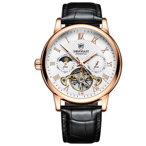 tiannbu tianbo sun moon star mechanical watch luminous waterproof automatic men's multifunctional fashion, Slivery;brown
tiannbu tianbo sun moon star mechanical watch luminous waterproof automatic men's multifunctional fashion, Slivery;brown