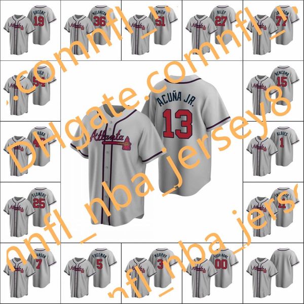 atlanta braves #13 ronald acuna jr. 7 dansby swanson 5 freddie an men women youth custom gray 2020 replica road jersey, Blue;black
atlanta braves #13 ronald acuna jr. 7 dansby swanson 5 freddie an men women youth custom gray 2020 replica road jersey, Blue;black