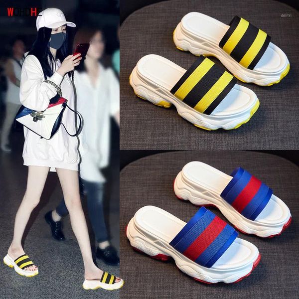wohdhe high heels 5cm slides casual shales for women platform beach flip flops comfortable slaps women summer wedges slippers1, Black
wohdhe high heels 5cm slides casual shales for women platform beach flip flops comfortable slaps women summer wedges slippers1, Black